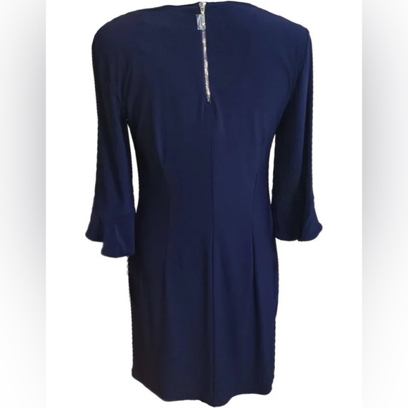 NEW Laundry by Shelli Segal Navy Jersey Dress XS - Picture 3 of 6